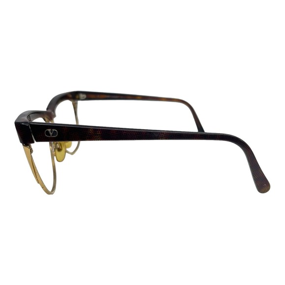Oliver Valentino Sunglasses Frame Only V569 312 Black Gold Cat eye Lenses H6259 - Picture 2 of 7
